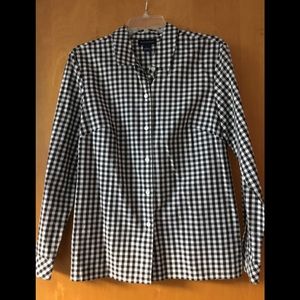 Ann Taylor Ladies Checked Blouse